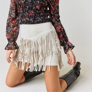 SOLD!! Boho fringe skirt, fun and funky, festival, western, southwestern
